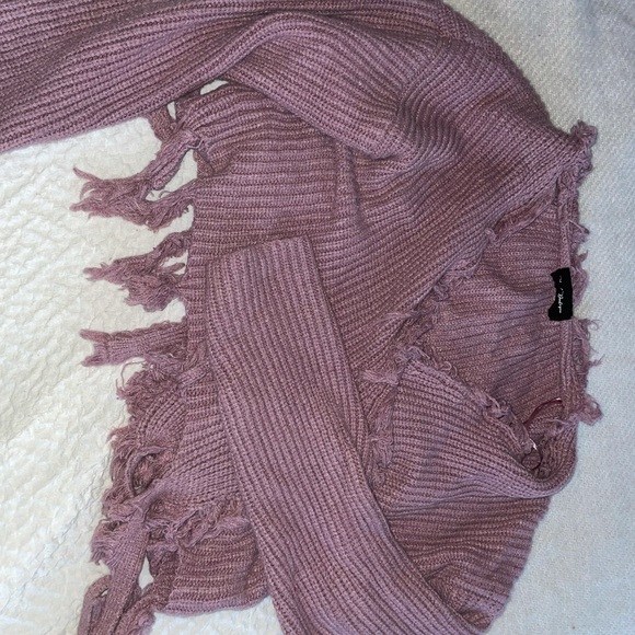 Cropped Purple Sweater - Picture 2 of 2